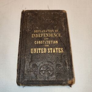 Antq: Declaration of Independence and Constitution 5 × 3 1/2